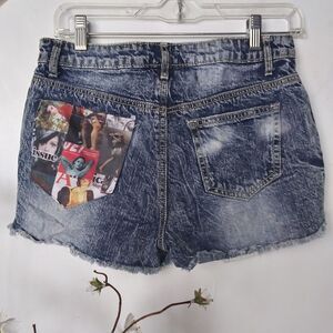 Shorts Cut Off Art To Wear Denim Whimsical Fairy Fairycore Unusual Rare …